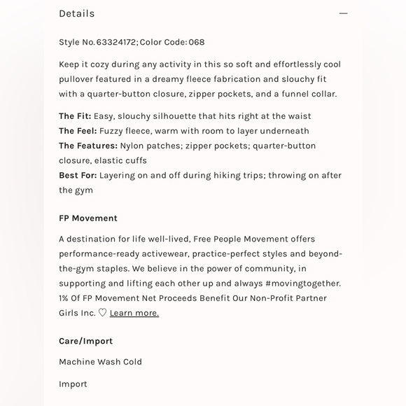 NEW Free People Movement Hit The Slopes Printed Hearts Pullover Fleece Jacket L - Picture 12 of 14